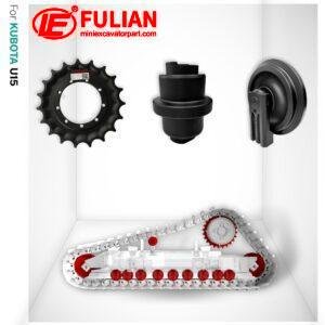 track roller idler sprocket for Kubota U15
