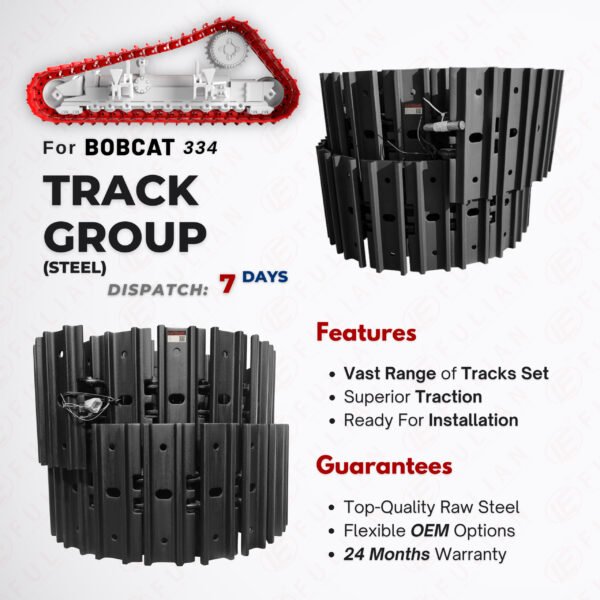 track assembly track link track shoe for bobcat 334