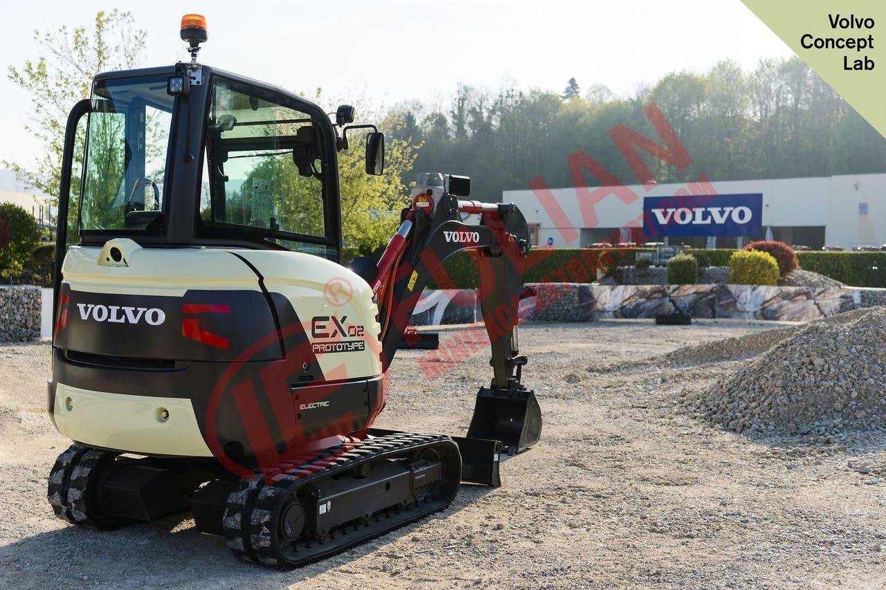 volvo ex2 electric excavator prototype