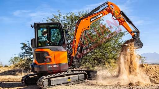 doosan dx35z 7 mini excavator