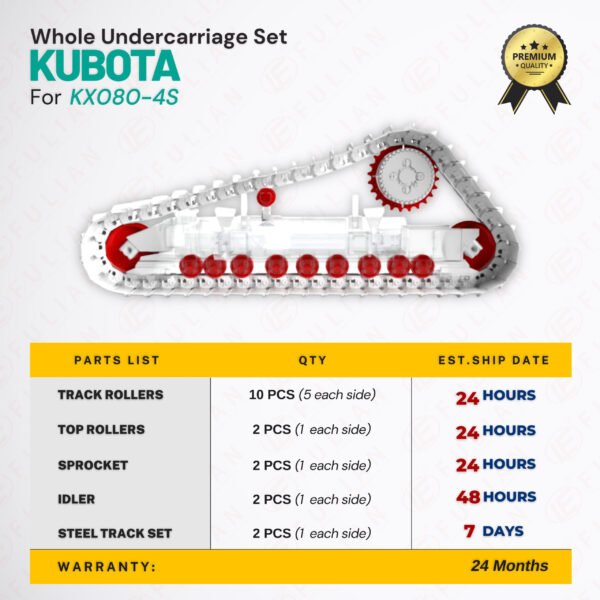 Kubota-KX080-mini-excavator（2）