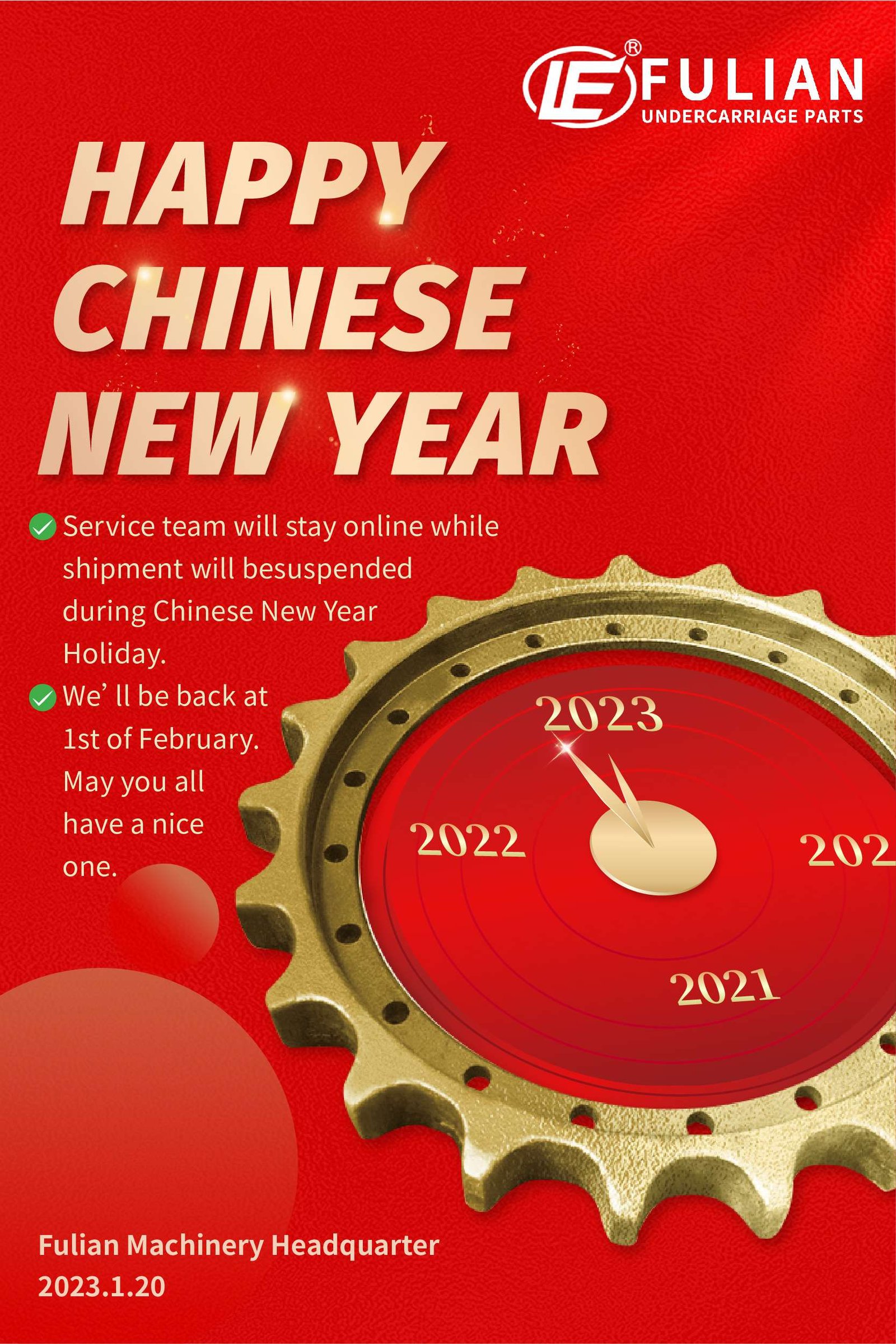 fulian happy chinese new year 2023