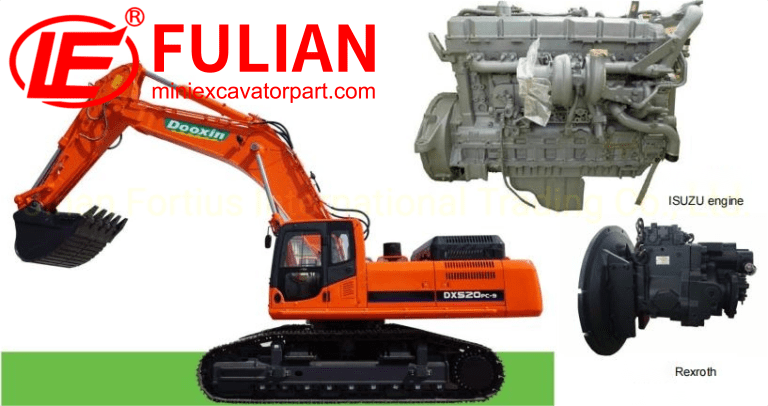 are there specific motor brands known for longevity and lower maintenance costs in excavators