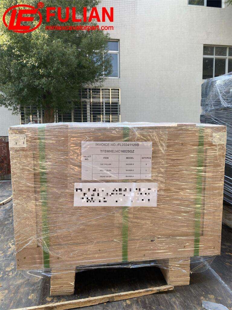 fulian delivers idlers for kobelco sk30sr 5 in korea—another success story (2)