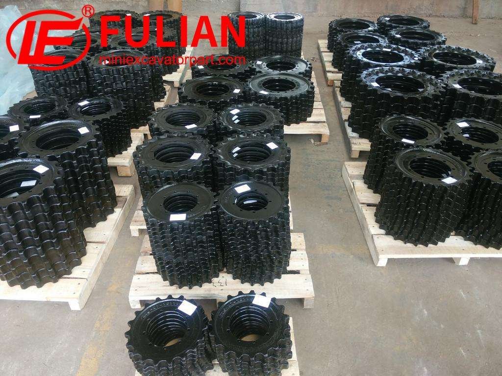 what is the cost range for mini excavator sprockets