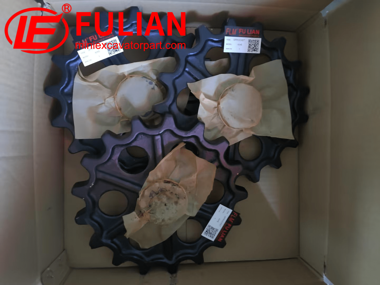 to germany, sprockets for kubota kh5 shipped (1)