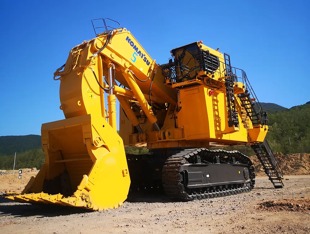 komatsu’s new pc950 11 excavator redefines power and efficiency for quarry and mining work