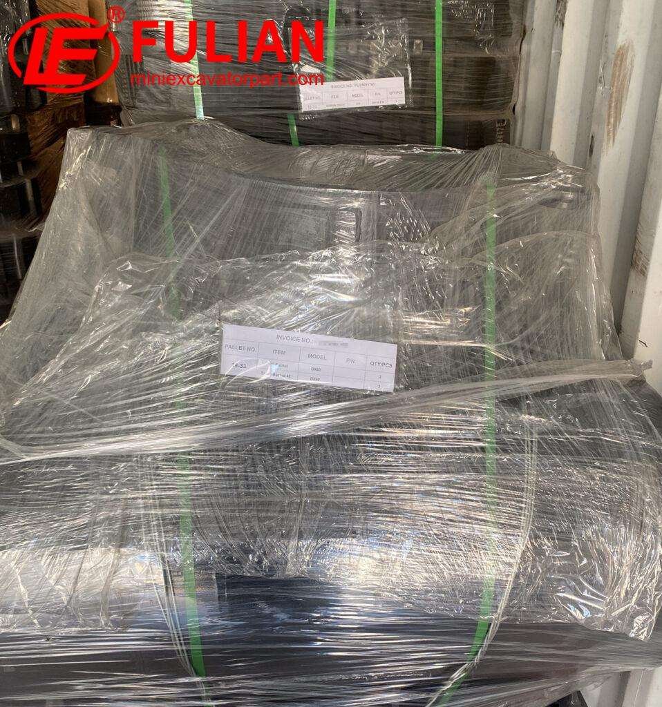 to guyana, ldlers and bucket for doosan dx60 shipped(1)