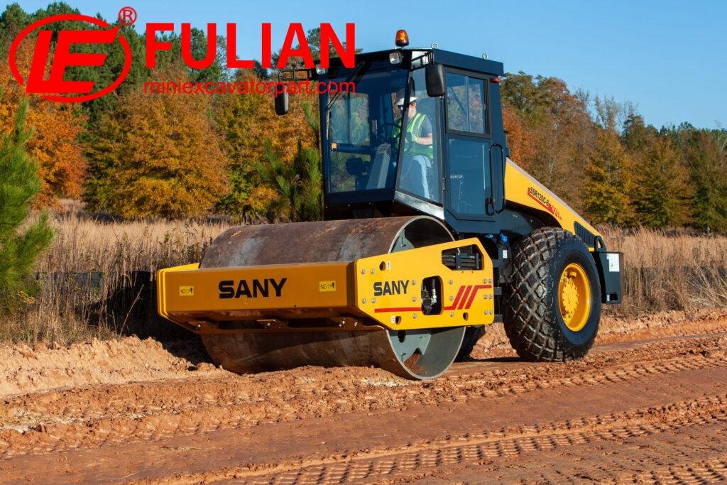 sany enhances ssr212 single drum roller with standard high traction for better compaction performance